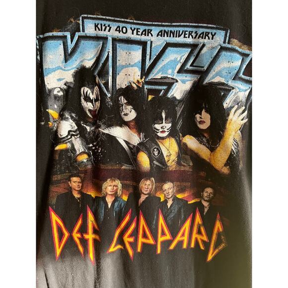 Kiss and Def Leopard concert 2014 T shirt L - Picture 3 of 7
